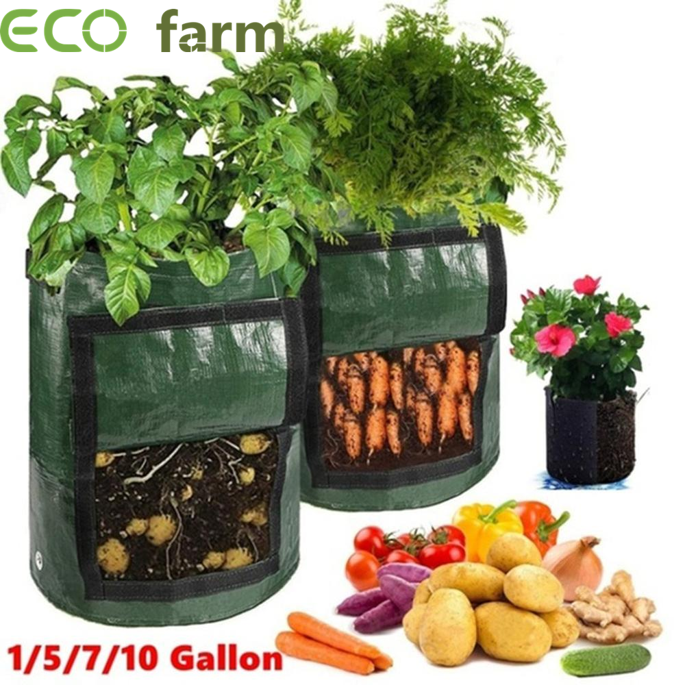 Dropship Potato Grow Bags; 2 Pack-10 Gallon Planting Heavy Duty