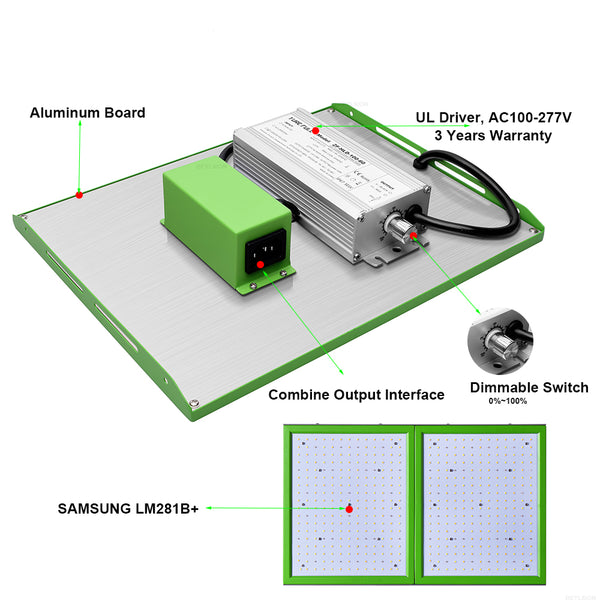 ECO Farm Spliced 100W/200W/300W/400W/500W/600W Quantum Board Full Spec